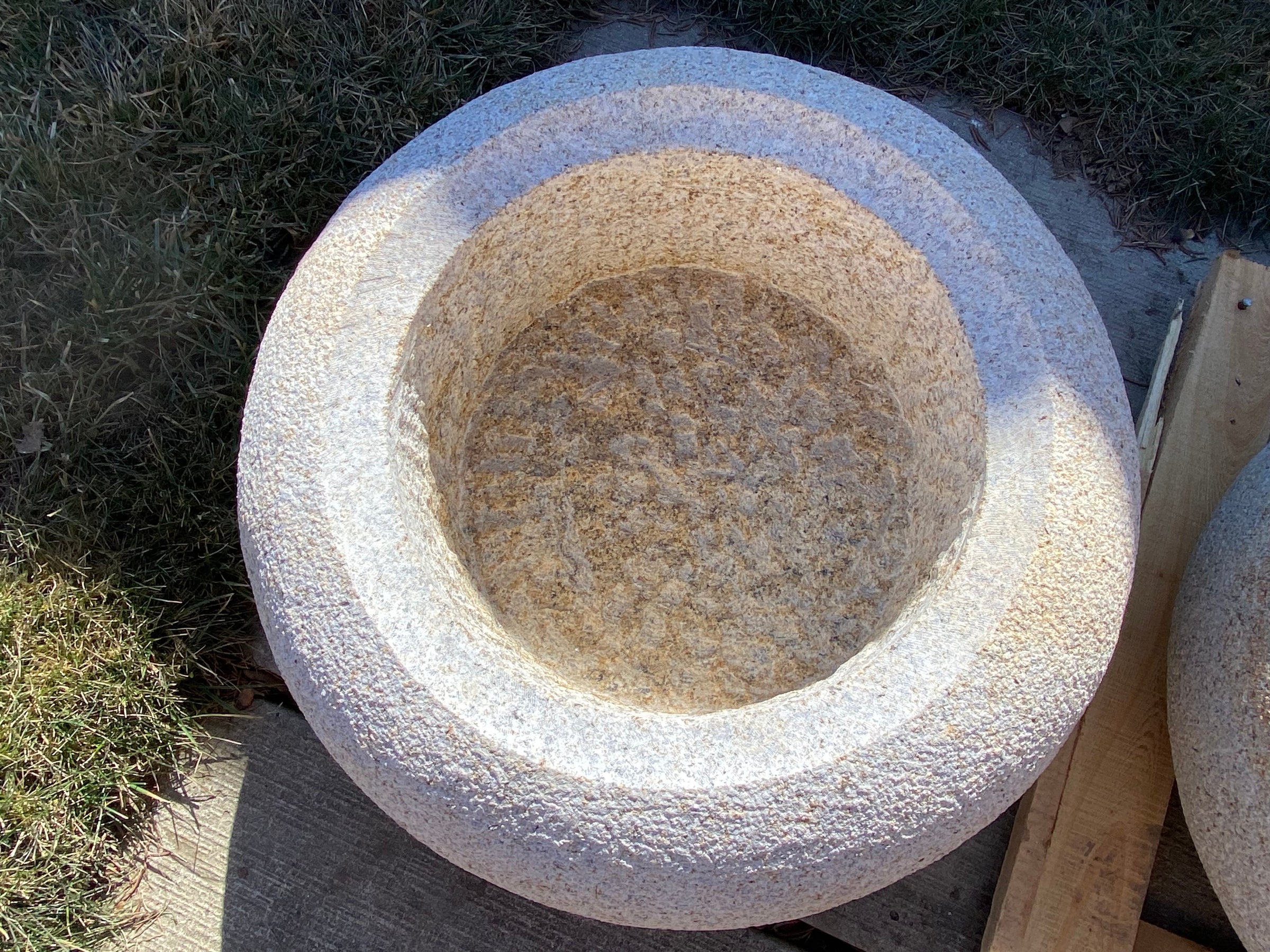 natural granite handmade water basin bowl in Japanese style | ZU