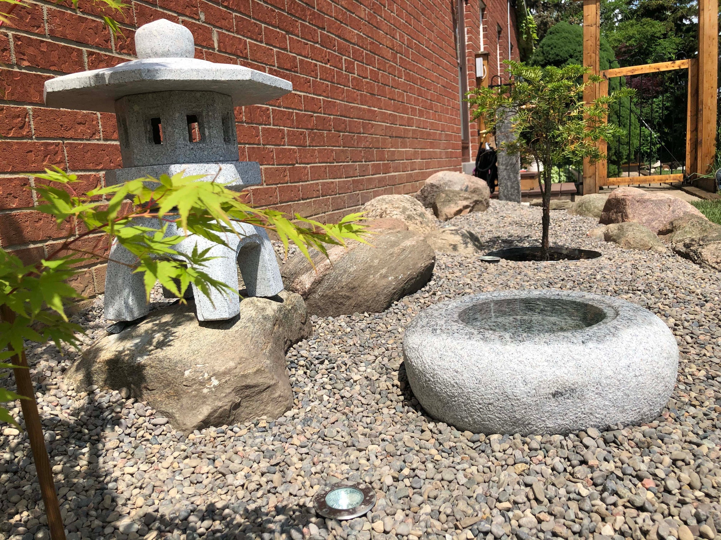 natural granite handmade water basin bowl in Japanese style | ZU
