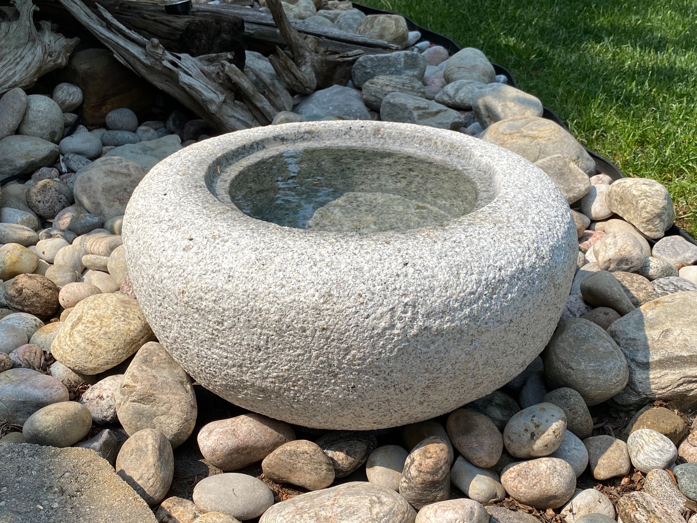 natural granite handmade water basin bowl in Japanese style | ZU